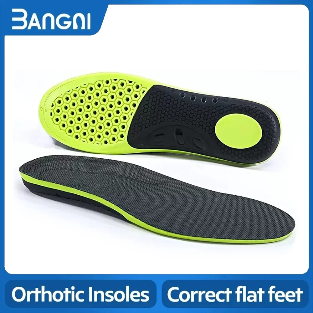 Arch Support Orthopedic Orthotic Insoles for Flat Feet Shock-absorbing Plantar Fasciitis Inserts Sport Running Sole Men Women