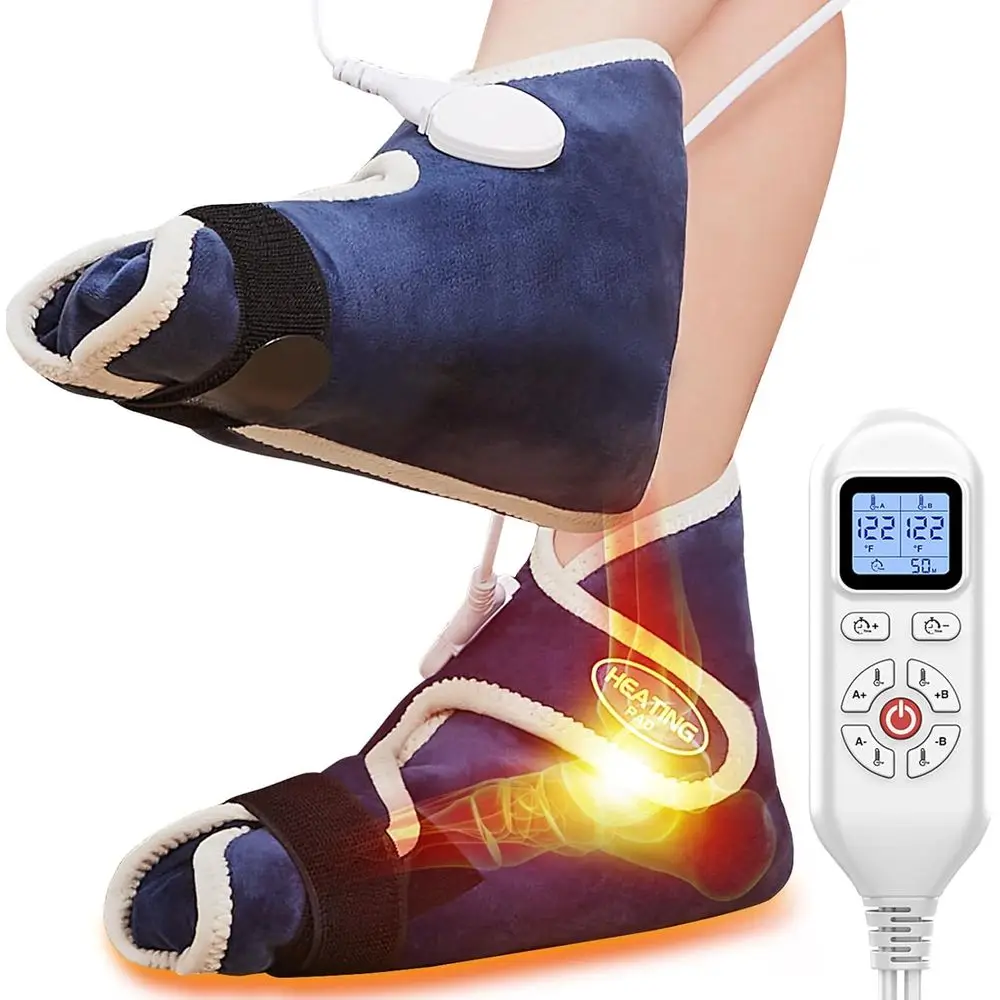 

Feet Heating Pad for Neuropathy Relief, Under Desk Warmers, 86-158℉ Adjustable Temperature for Plantar Fasciitis Pain