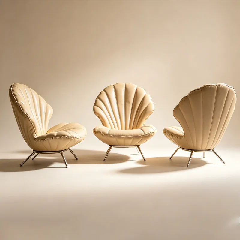 Shell sofa chair living room household small apartment leisure chair balcony high-end lazy sofa