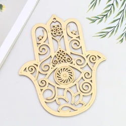 Wooden Hand Laser Carved Fatima Lucky Eye Mat Board Kitchen Hanging Wicca Meditation Yoga Healing Wall Decor Healing Ornament