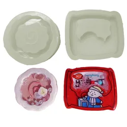 DIY 실리콘 셰이커 몰드, 생선 케이크 국수 패키지 모양 실리콘 몰드, 에폭시 수지 몰드