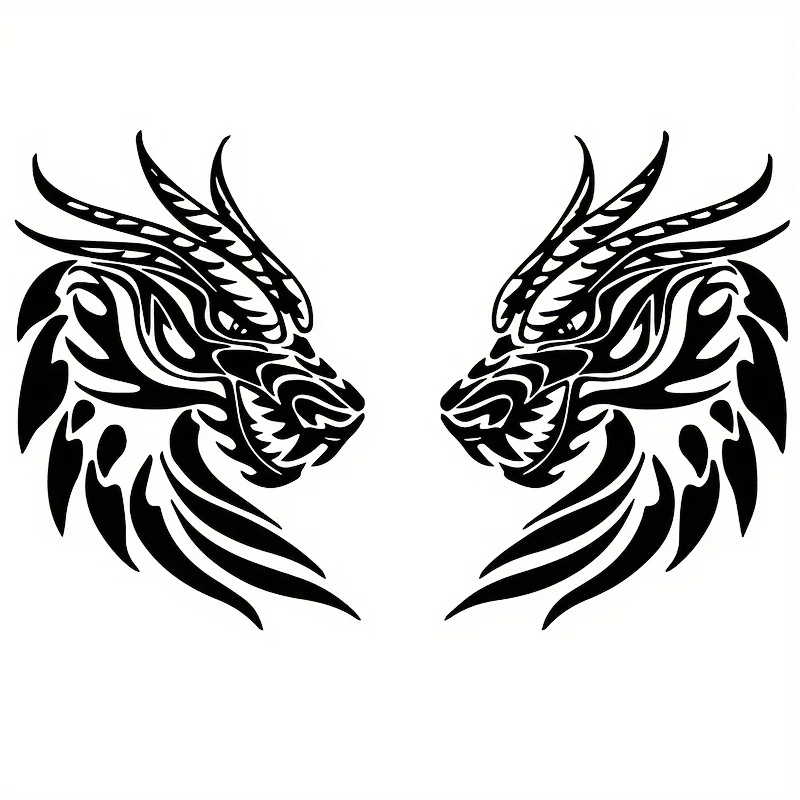 Vinyl Decal Featuring a Dragon Design, Perfect for Decorating Cars, Laptops, And Bumpers