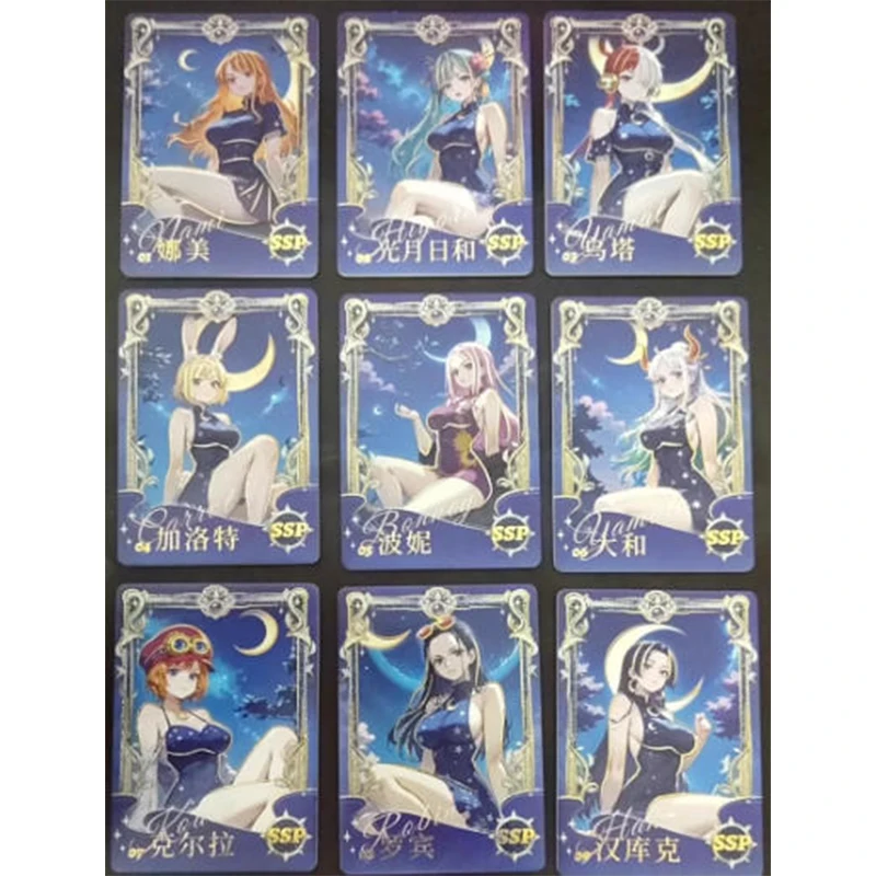 Anime japonés de una pieza Kozuki Hiyori zanahoria Yamato Nico Robin tarjetas coleccionables regalo de cumpleaños de Navidad juguete para niños