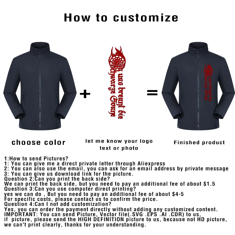customized logo Men\'s Tactical Jackets Softshell Lightweight Coats with Pockets Water Resistant Outdoor Hiking couple top C2407