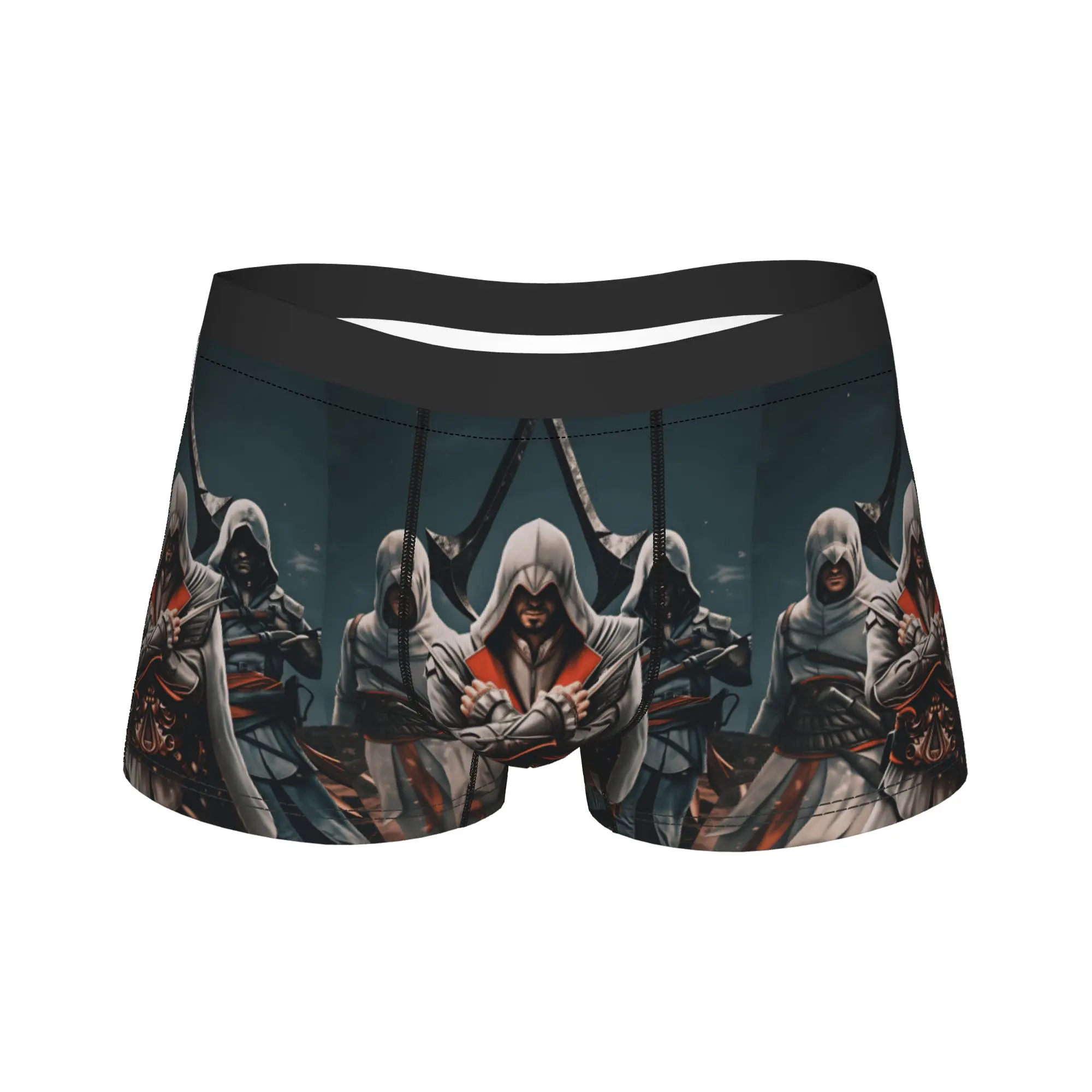 

Мужские трусы-шорты Game A-Assassins Creed Shadows, дышащие, больших размеров, с возможностью индивидуального дизайна, хит продаж