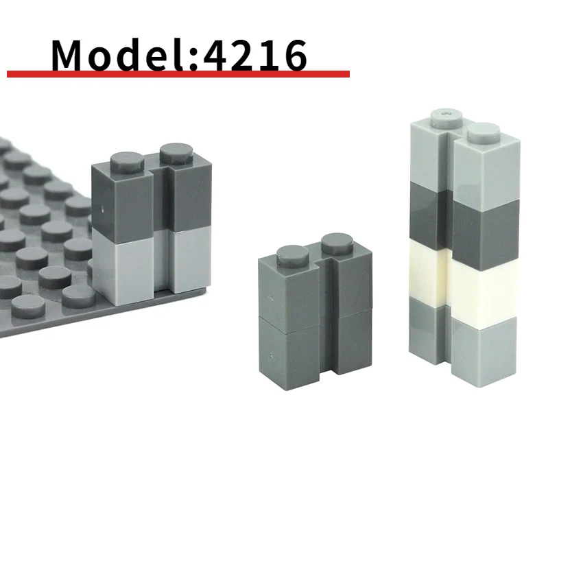 Building Blocks Technical MOC Parts 1x2 with Groove Bricks Assembles Particles DIY Accessories Compatible with 4216 Toy for Kids