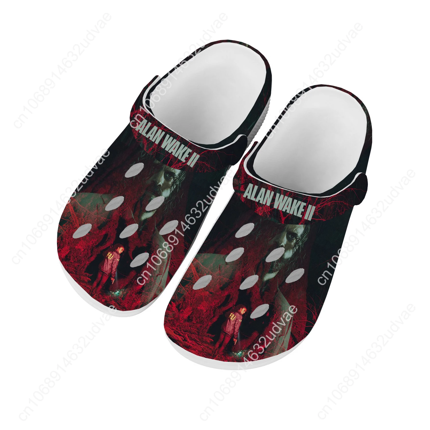 Alan Wake 2 Water Shoes Mens Womens High Quality Fashion Home Garden Clogs Customizd Sandals Beach Breathable Hole Slippers