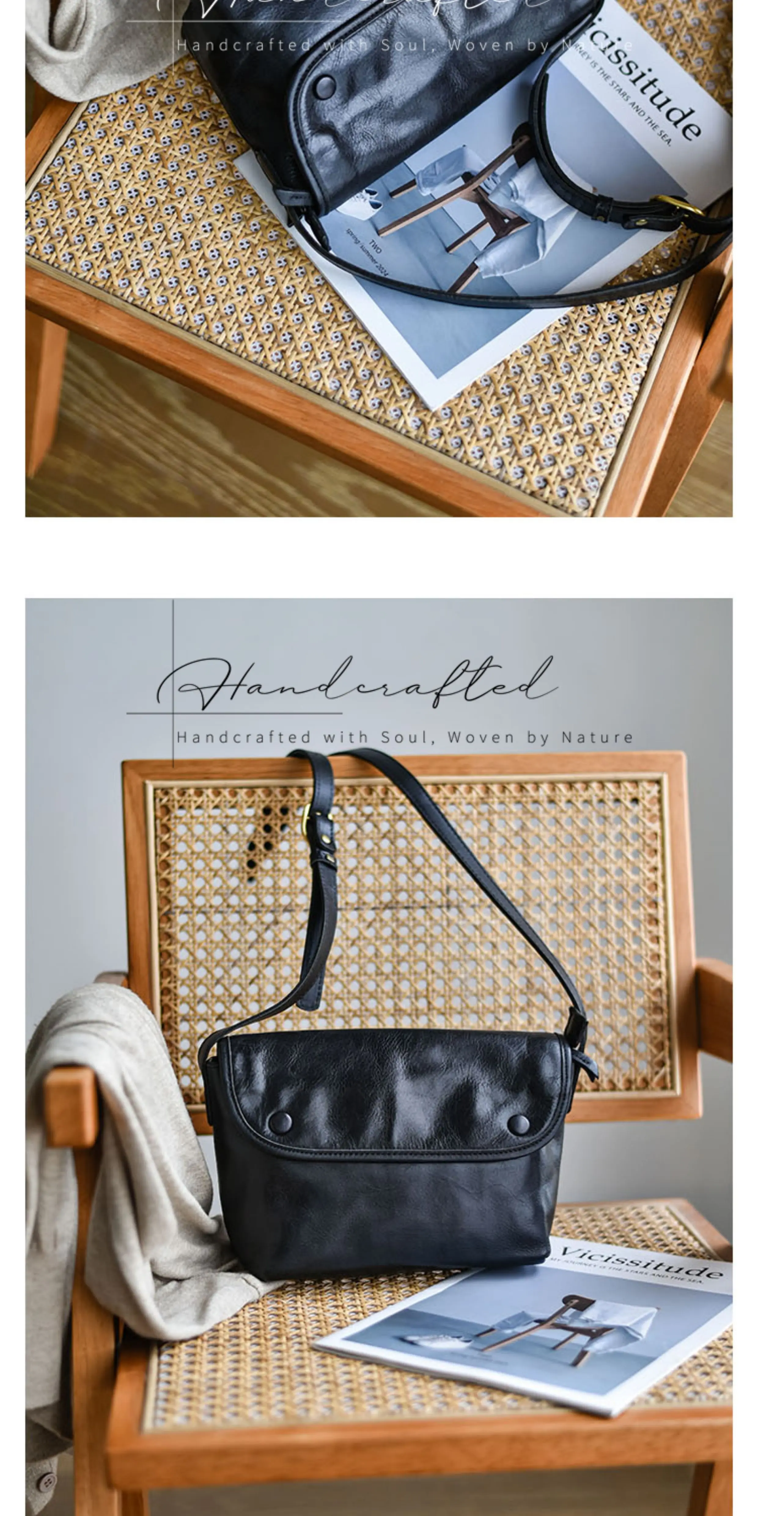 PNDME lässige Vintage-Umhängetasche aus pflanzlich gegerbtem Rindsleder für Damen, Outdoor, Alltag, Reisen, handgefertigte Umhängetasche aus echtem Leder – Detail 12
