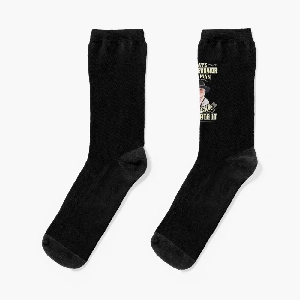 Lonesome dove - Hate rude behavior Socks sports stockings Stockings man cotton Socks Female Men's