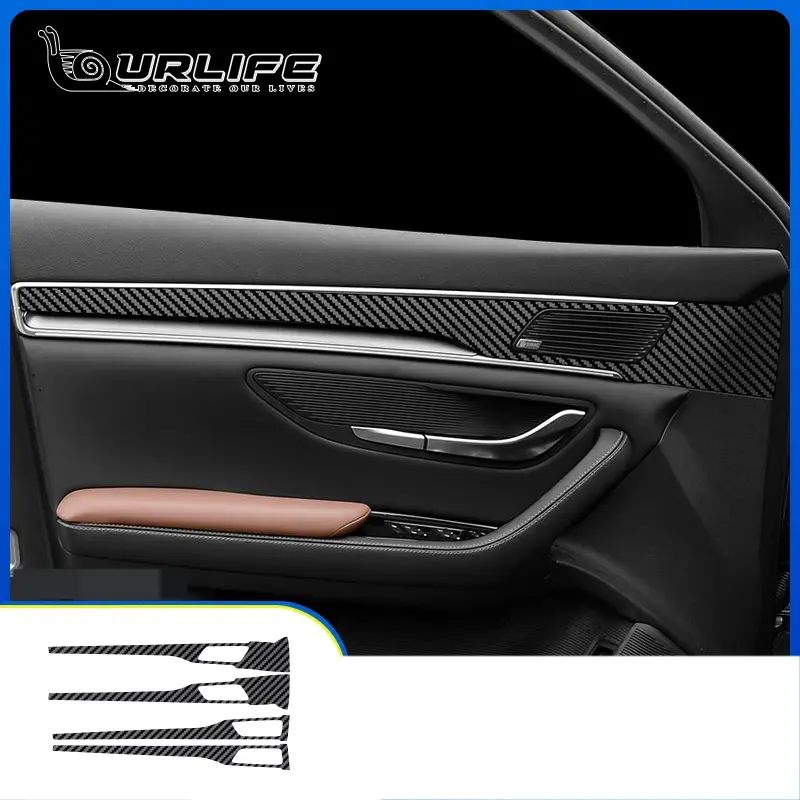 For BYD Seal U Sealion 6 Song Plus DMI 2024 Accessories New Car Carbon fiber Interior Decoration Cover Stickers Accessories - Image 6