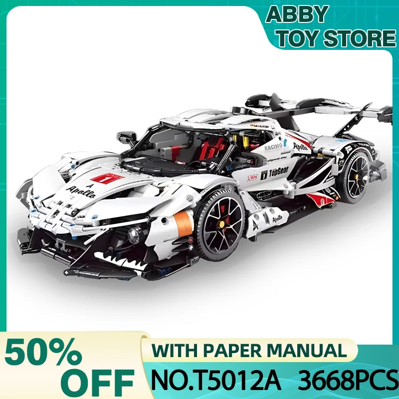 TGL T5012A MOC Technical Super Sport Car Apollo IE Hypercar Model Building Blocks Puzzle Toy Christmas Birthday Gifts For Kids