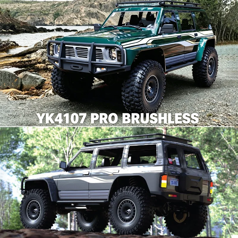 YIKONG LCG Chassis YK4107PRO Tank Turn 4WD Brushed Brushless Crawler 1/10 Simulated RC Remote Control Climbing Vehicle YK4107