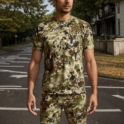 Hunting Products Men's Quick drying printed Camouflage Hunting Short Sleeve T-shirt Summer hunting clothing