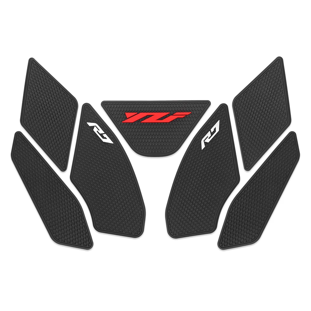 Motorcycle Rubber Fuel Tank Pad Side Knee Sticker Protector Tank Traction Slip Pads For Yamaha YZF-R7 YZFR7 YZF R7 2026