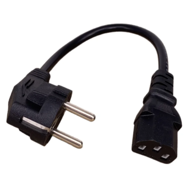 CEE7/7 to IEC C13 Power Cords, 10A, 250V, H05VV-F 0.75mm Cable ,Short  to C13 Power cord,30cm/50CM