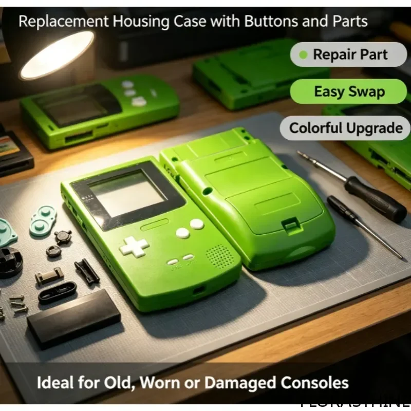Housing Shell Replacement Kit for Gameboy Color GBC Multicolor Case Console with Screws Buttons Accessory for GBC Accessories