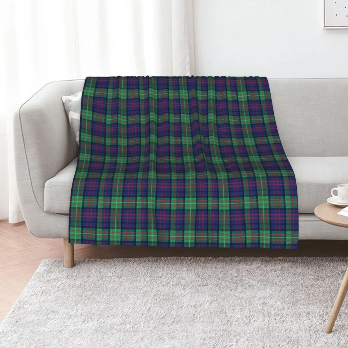 

Carnegie Mellon University Tartan Plaid Throw Blanket Soft Comfort Blanket for Reading Watching TV