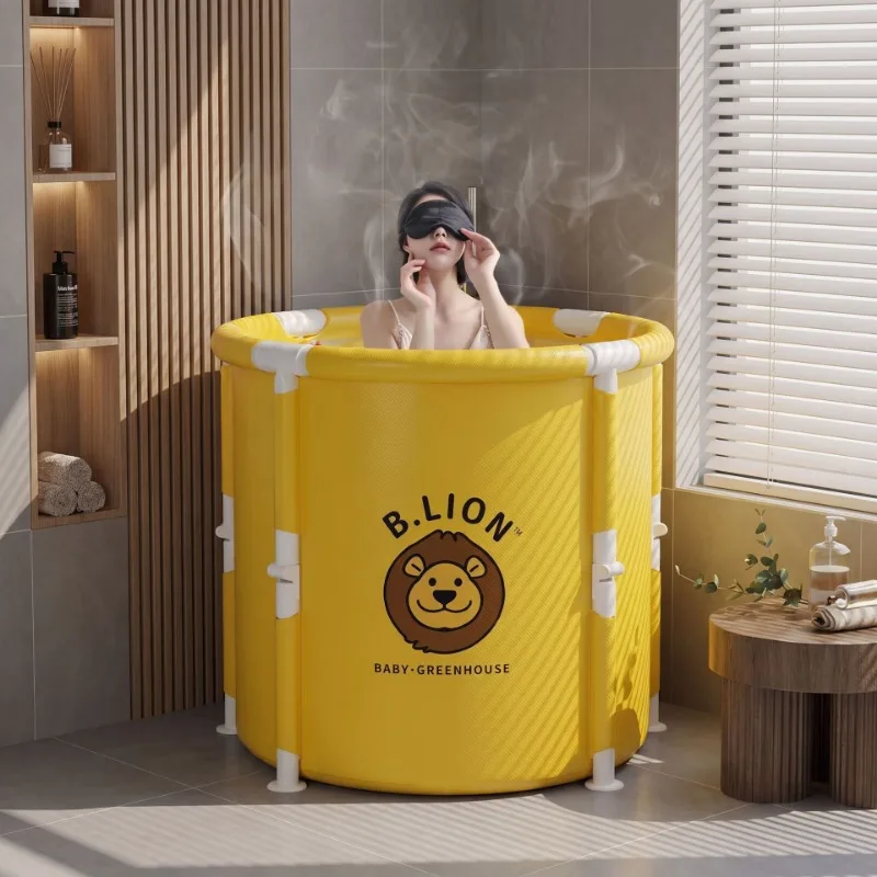 New Foldable Rectangular Bath Tub Collapsible Bathtub Portable Adults Kids Family Full Body Home Use Portable Bathtub Bathtub