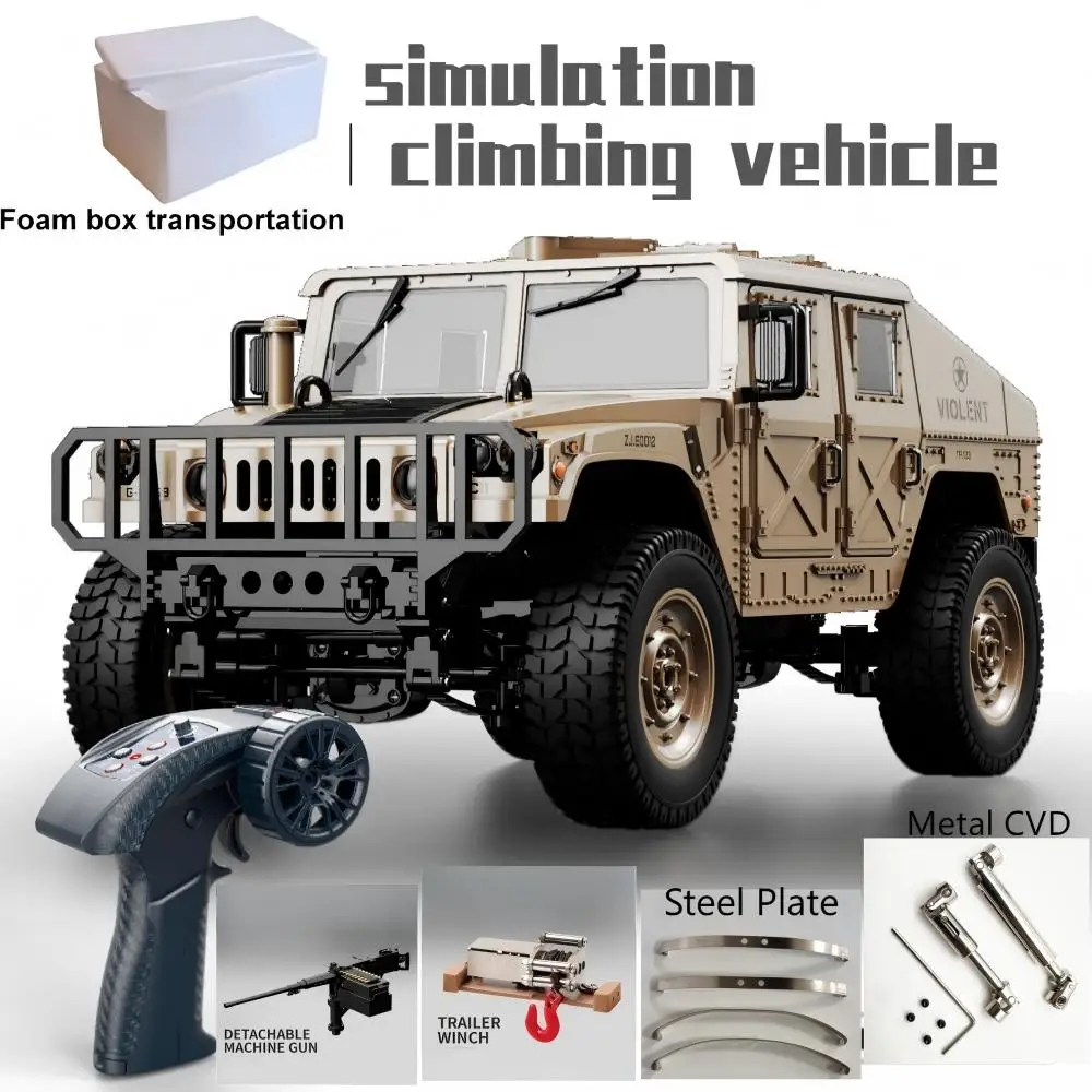 2.4G 1:14 RC Crawler 4WD Remote Control Car Simulation Model Military RC Car JJRC C8835 Accessories Vehicle Toys Gift