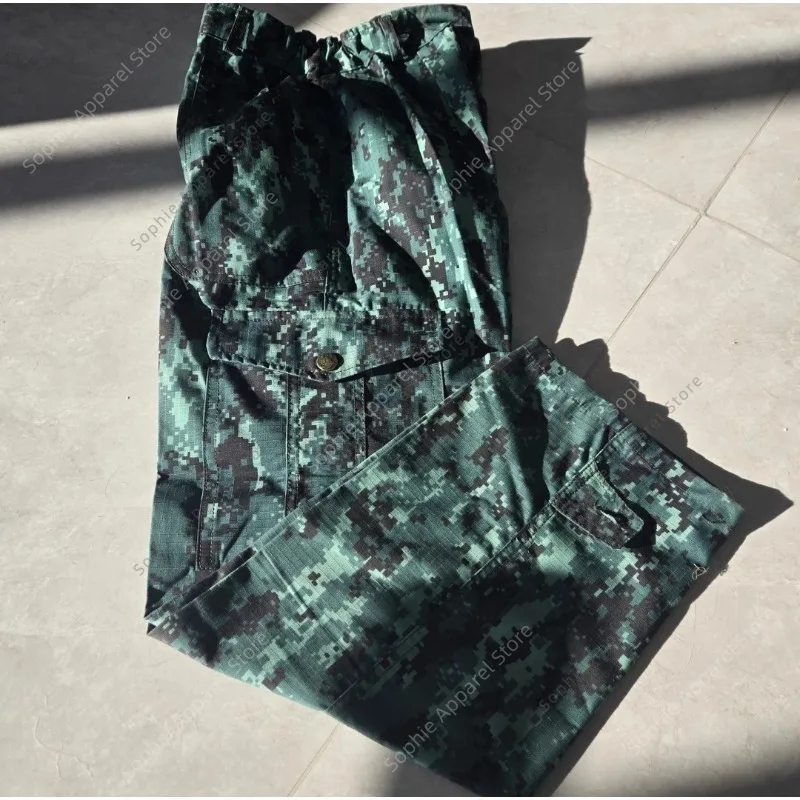 กางเกงยุทธวิธีผู้ชายลายพรางทะเลทราย กางเกงคาร์โก้สไตล์ทหาร มีกระเป๋าหลายช่อง ชุดทำงาน เดินป่า กางเกงกลางแจ้ง