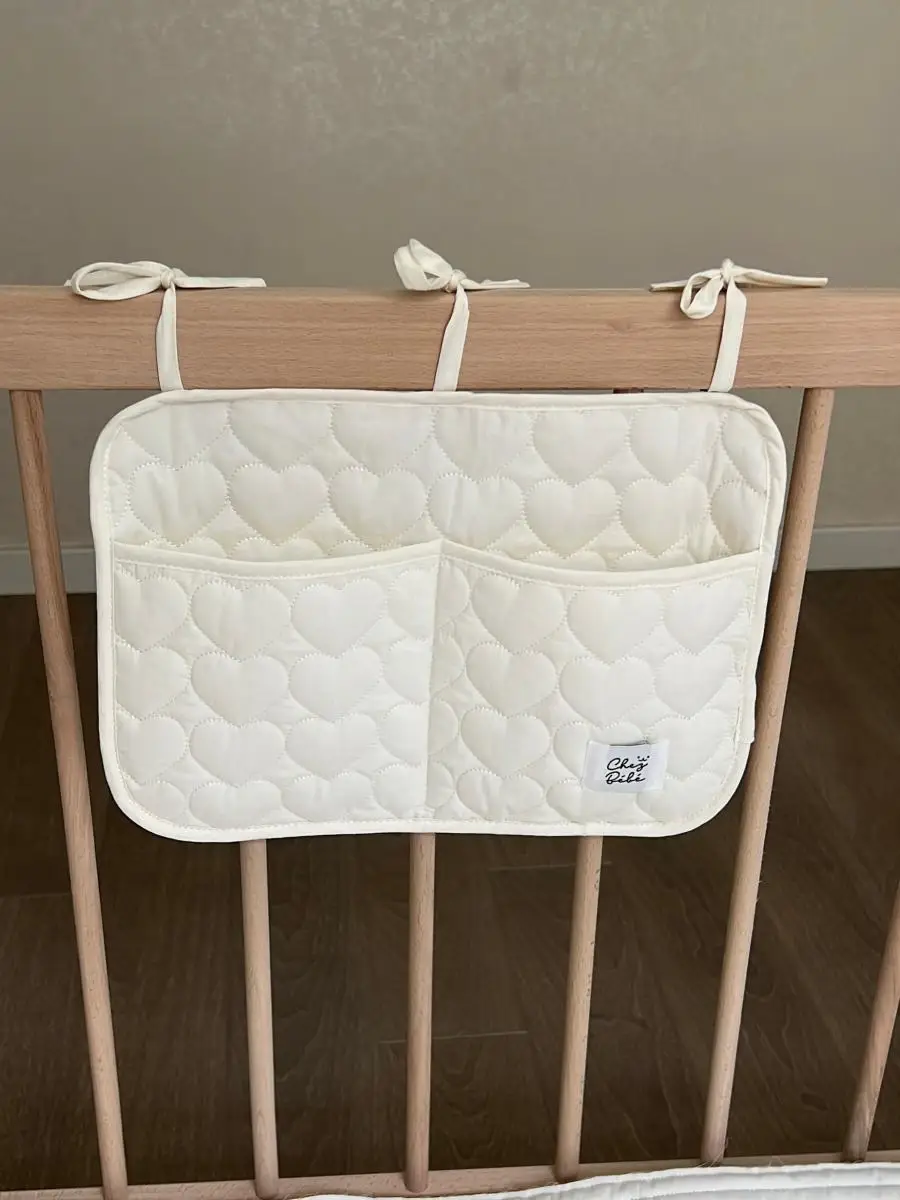 قطعة واحدة من حقيبة تخزين حفاضات الأطفال البيضاء، حقيبة تخزين ألعاب الأطفال المحمولة