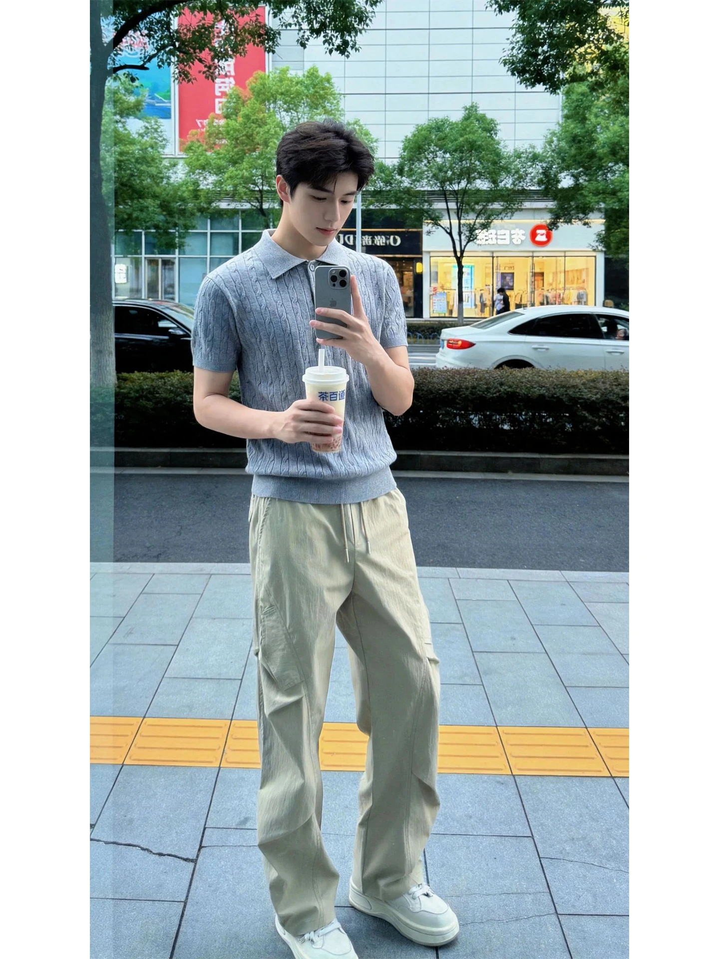 Khaki Folded Quick Dry Pants Men Summer Trench Cooling Paratrooper Workwear Outdoor Casual Sports Straight Mountain Pants