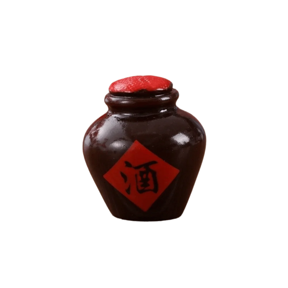 Cute Resin Mini Ornaments White Rabbit Bottle Micro Landscape Decor Small Statue Mooncake Mid-Autumn Festival Desk Figurines DIY