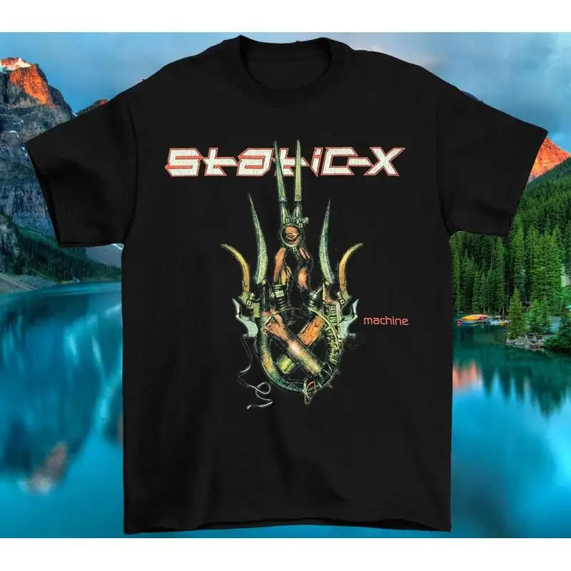 Static X Black Band T Shirt Size S To 5Xl