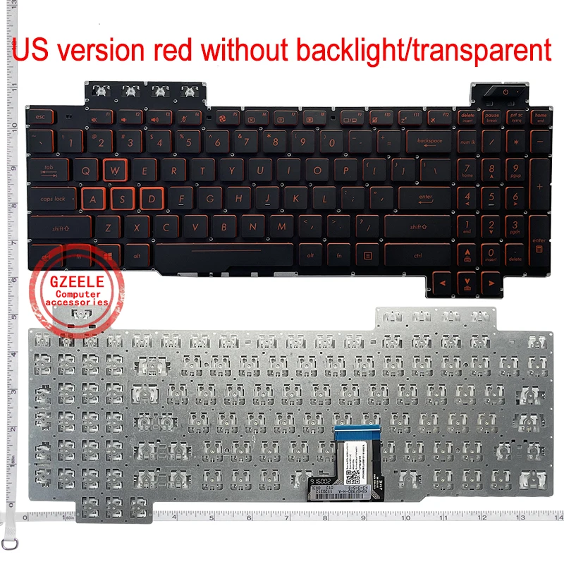 US/RU/SP Keyboard for ASUS ROG FX80 FZ80 FX95/D GL504 ZX80G FX504 FX505 FX705 GL703/S GL703V/M/VM/GM FX86F FX86S/GE FX505G