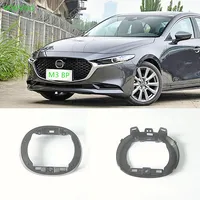 Vouvou-accesorios para coche 50-716, piezas de carrocería, rejilla de parachoques delantero, emblema de vidrio tipo prechoque, base de carrocería para Mazda 3 2019-2023 BP
