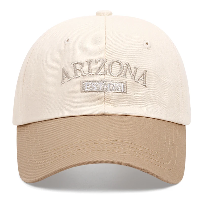 Fashion ARIZONA Letter Embroidered Baseball cap Summer Adjustable Sunshade Cap Football Cap Street Dance Hip-hop Cowboy Hat