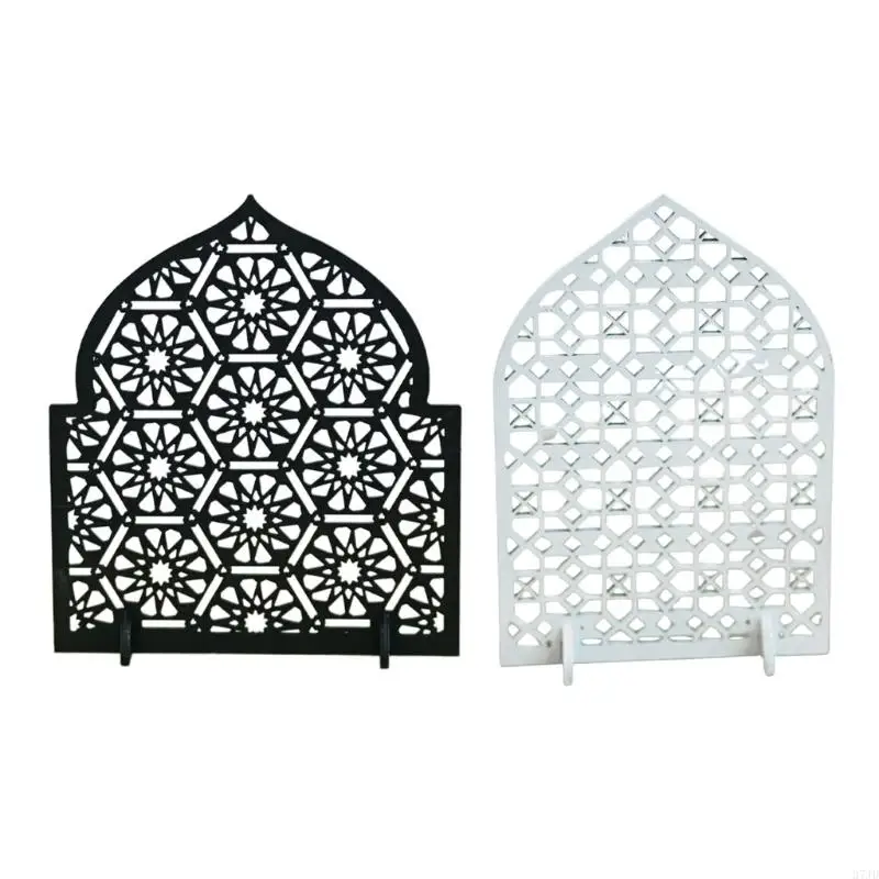زخرفة خشبية لعيد مبارك ورمضان وديكورات حفلات المسلمين ونحت علامة الطاولة ومهرجان المسجد الإسلامي ولوحات تزيين 37JD