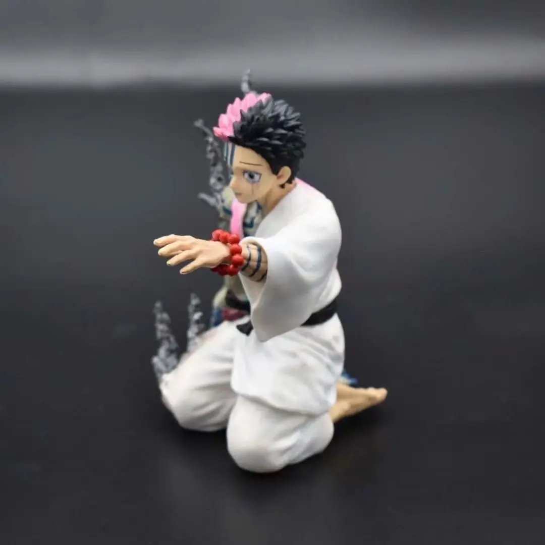 In Stock 13cm Demon Slayer Akaza Hakuji Anime Figure Model Doll Action Figurine Pvc Decoration Peripheral Desktop Ornament Toy