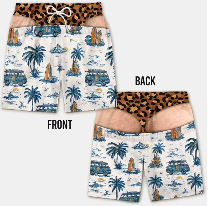 Lustige, lockere Strandhose, lässige Urlaubskleidung, Sommer 2026, neue Herren-3D-Print-Urlaubs-Strandshorts, Reisegeschenk für Männer, Surfbrett-Shorts – Detail 5
