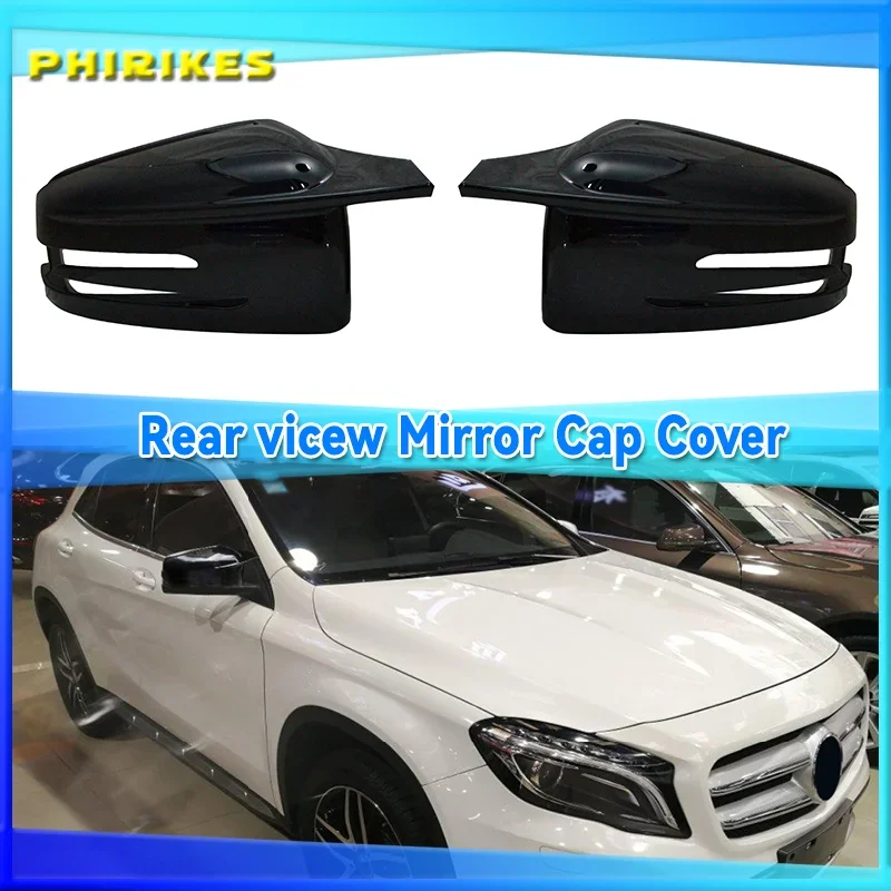 Carbon Fiber Look Side Rearview Mirror Cover Trim For Mercedes Benz ML Class W166 GL X166 GLS X166 GLE W166 / GLE Coupe C292