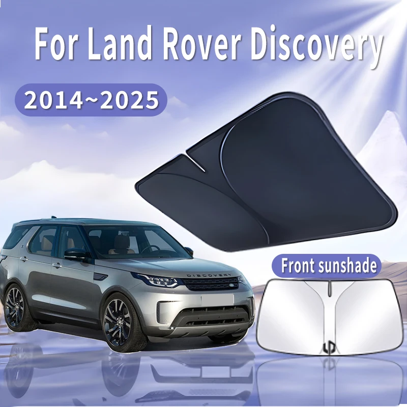 Car Sun Visor For Land Rover Discovery 2017~2025 2018 Front Windshield Sunshade Heat Insulation Summer Cooling Auto Accessories