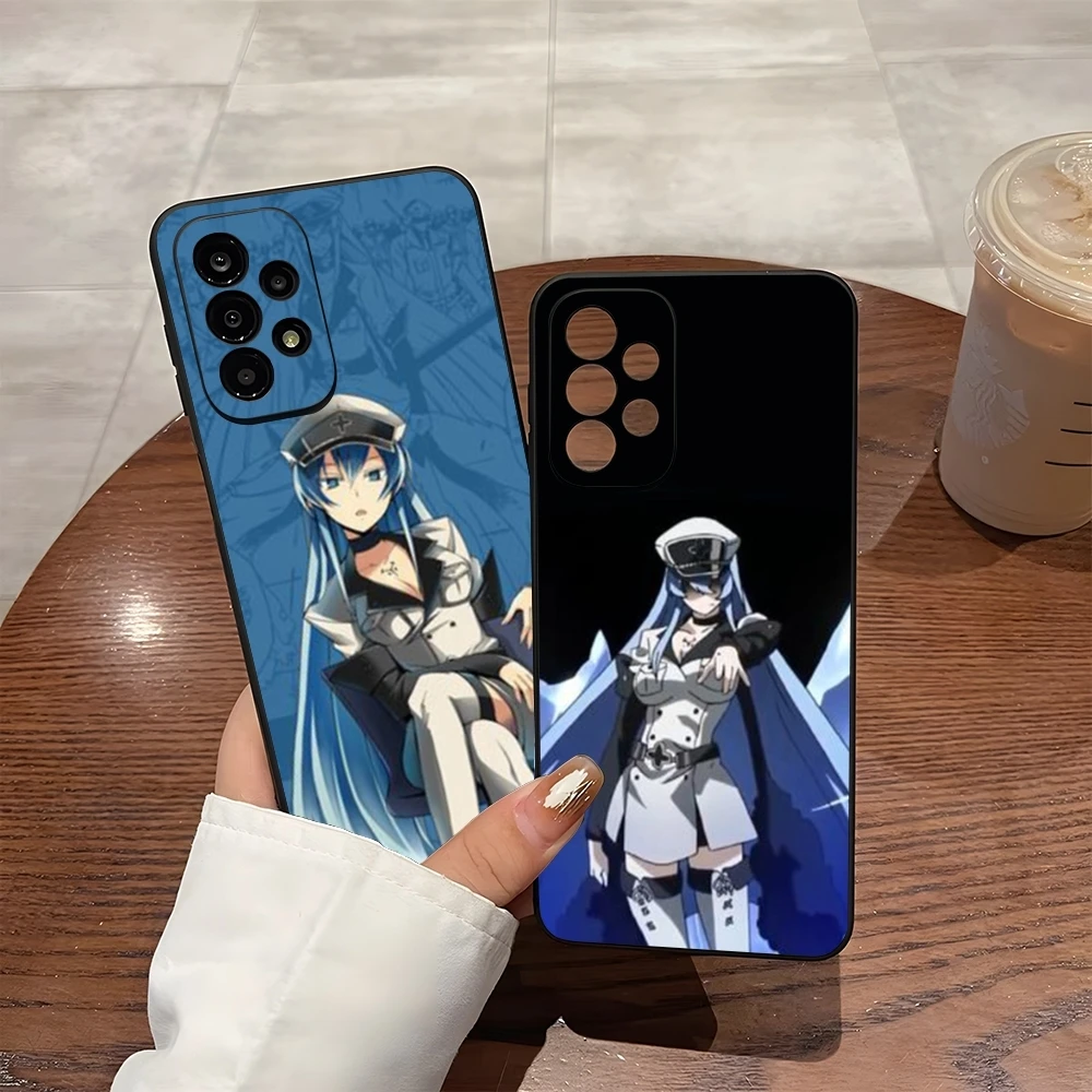 Esdeath Akame Ga Kill Anime Phone Case For Samsung S25 S24 Ultra S23 Fe S22 S20 S21 Plus A13 A14 A54 A34 A24 A53 A14 Cover