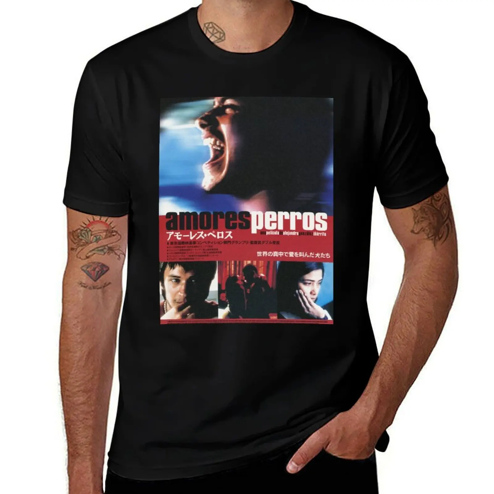 Amores Perros T-Shirt Summer Print Short Sleeve Tee T-Shirt
