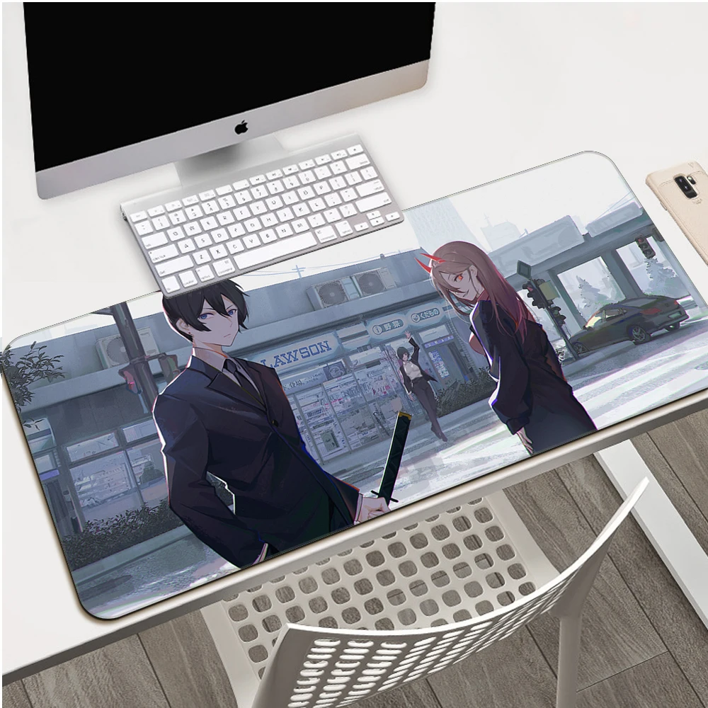 Chainsaw Man Mouse Pad Gaming Accessories Keyboard Mat Non-slip Deskmat High Definition Printing Mousepad