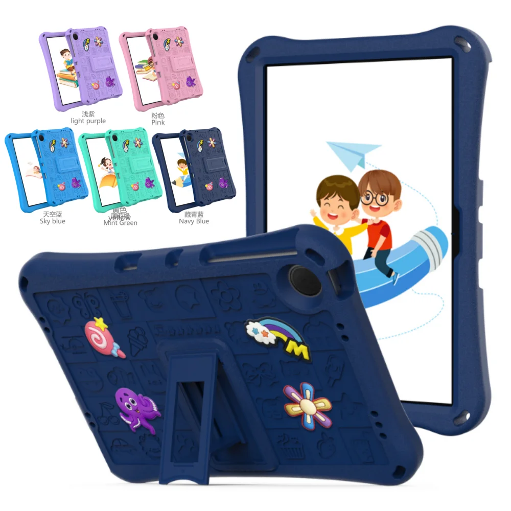 

Детский чехол из ЭВА для Samsung Galaxy Tab A11 Plus A9 + 11 дюймов SM-X230 SM-X236 SM-X210 SM-X216B 11 дюймов, чехол для планшета с милой мультяшной подставкой