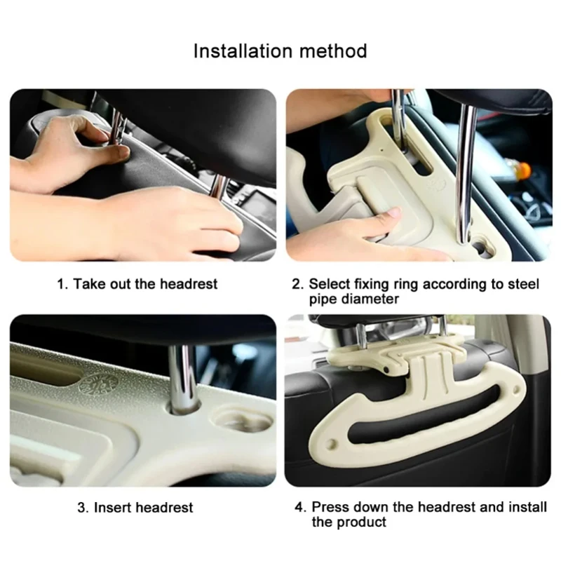 Universal Car clothes hanger car multi-functional car drying rack clothes rack seat back suit clothes hanger hook