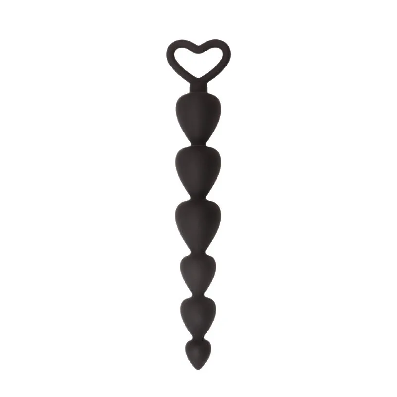 Yingfeini Silicone Beaded Anal Plug, Six‑Peach‑Shaped Anal Plug for Men and Women, Couples Adult Erotic Sex Toys view 5