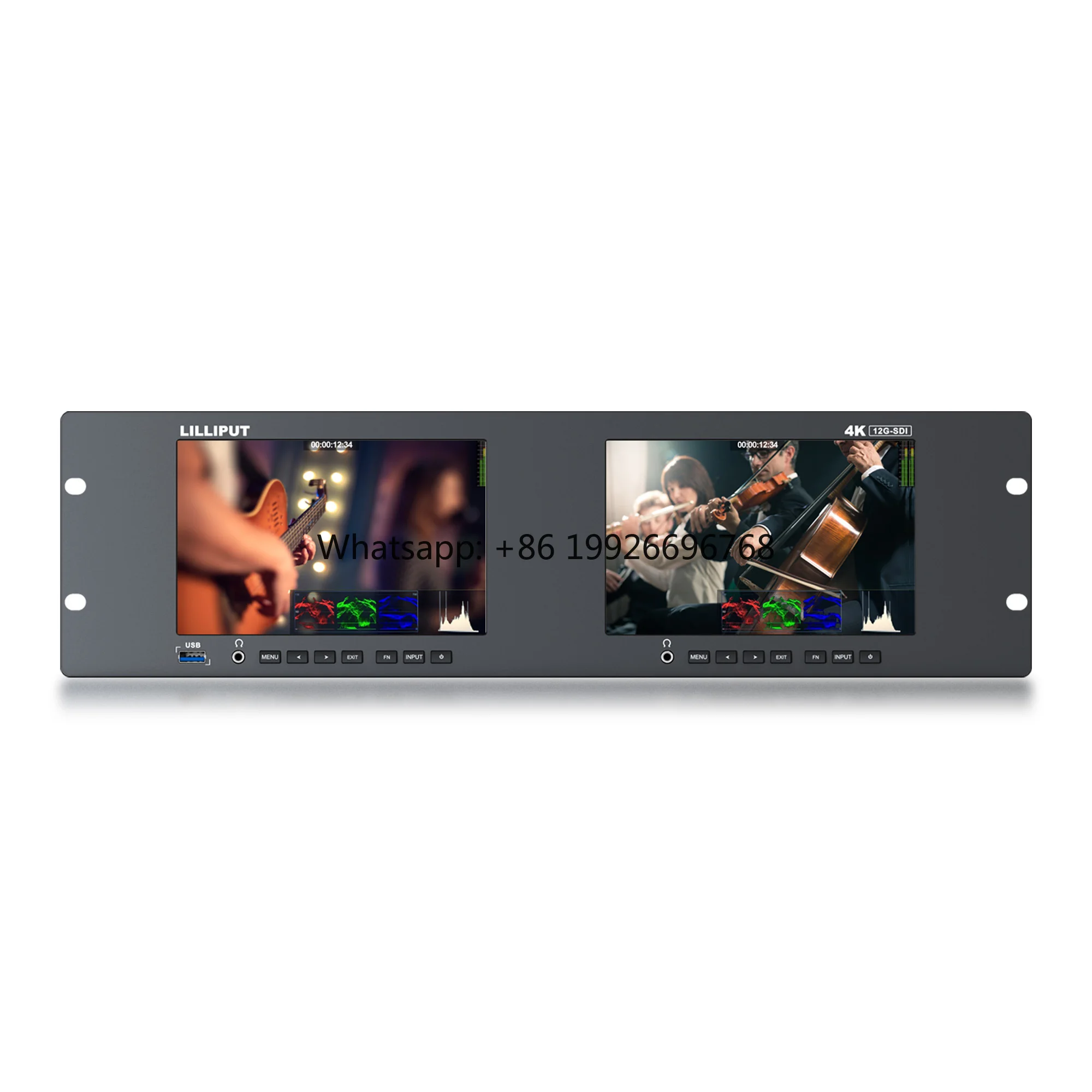 

Новое наблюдение 3RU для монтажа в стойку с портом HDMI 2.0 и 12G-SDI, пульт дистанционного управления, фабрика наблюдения за трансляцией