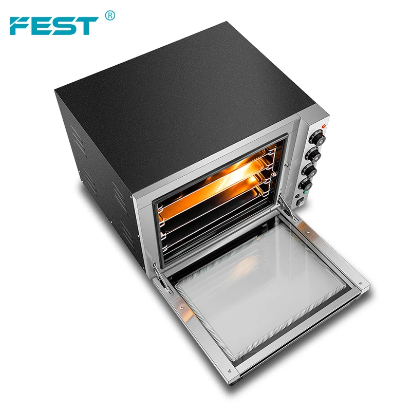 Single Deck FEST Electric Oven 60l Commercial Rotating Pizza Bakery Oven Prices 60 Liters Toaster Ovens Microwave 60l