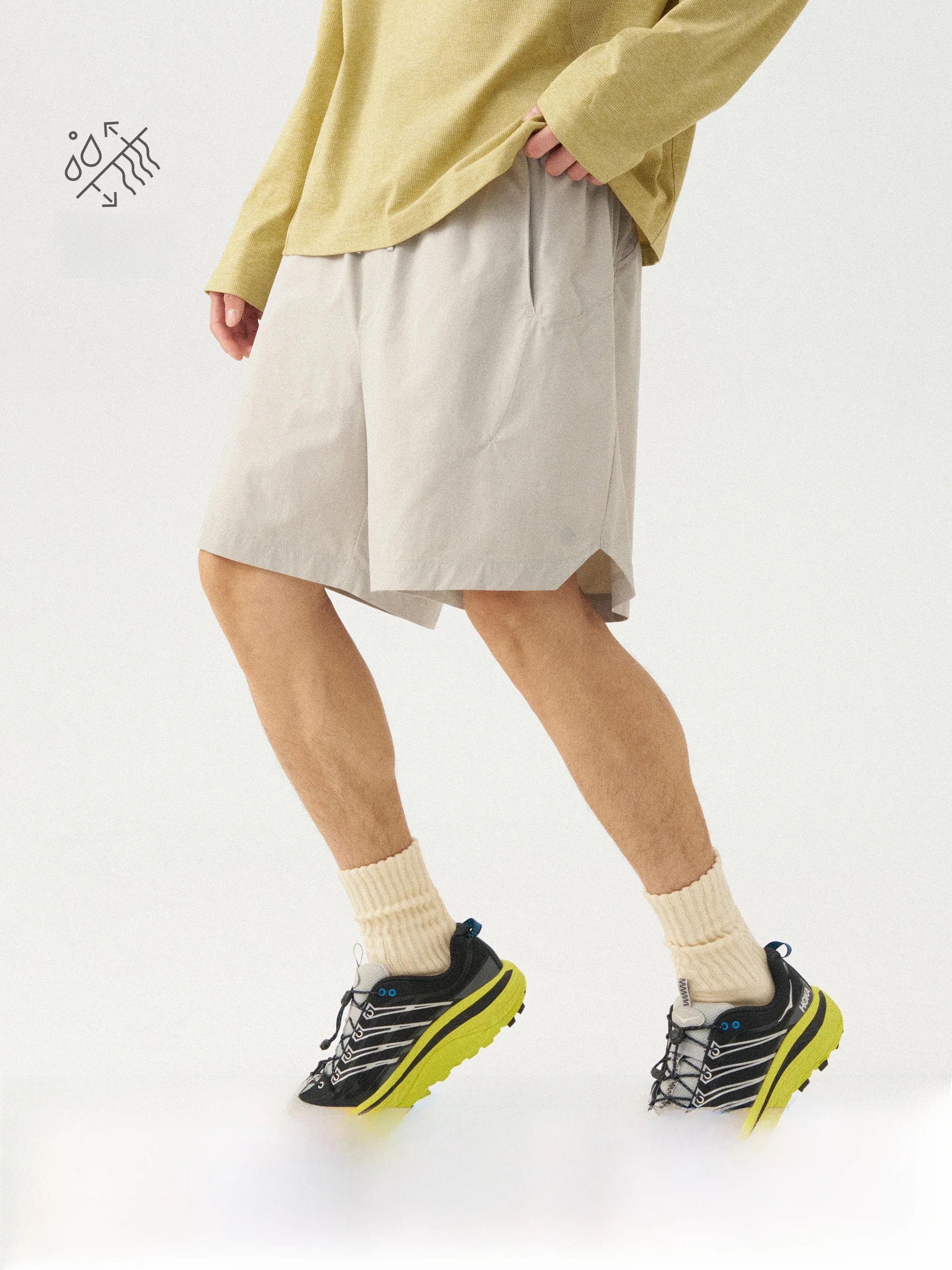 Monterest Men's Outdoor Sports orts Qui Dry Lightweight Me Elastic Casual Low Waist Polyester Fiber Spring Summer