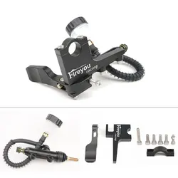 Motorcycle Universal 22mm Clutch Thumb Brake Lever Kit Rear Master Pump Cylinder Handle Brake Modification Parts