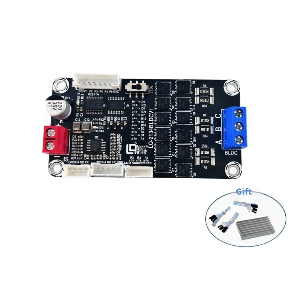 

Universal LQ-2134BLDCV1 Brushless Motor Driver Board with Hall 10-20V BLDCPlus Brushless Driver Module Support PWM+IO Control
