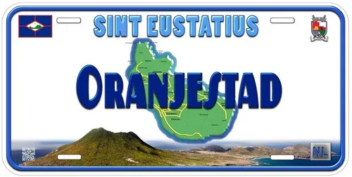 Sint Eustatius Oranjestad Novelty Car Tag License Plate Aluminum