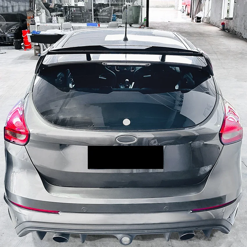 Amplifier-Z Focus Gloss Black Rear Roof Spoiler for Ford Focus MK3 3.5 RS 2011-2018