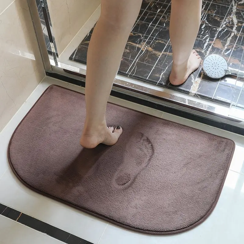 

Bathroom absorbent floor mat Bathroom kitchen bedroom bathroom non-slip door mat household entry mat floor mat carpet